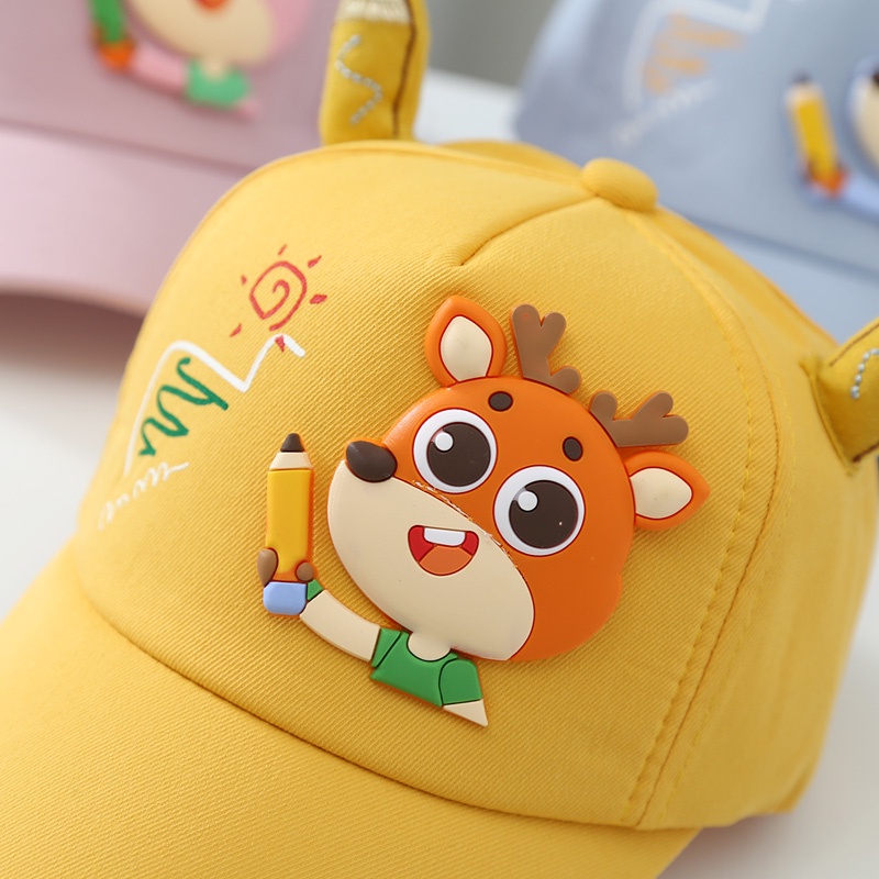 3-8 tahun Topi Baseball Import Anak Model Pencil Deer