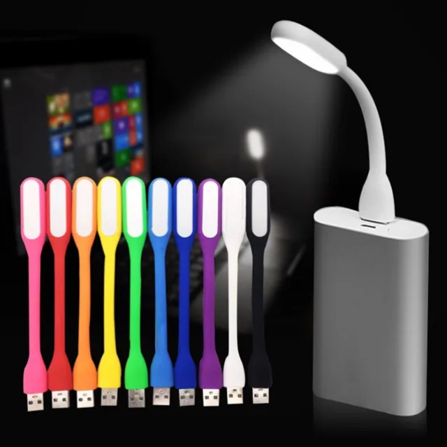 USB Lampu LED Sikat Lampu Baca Adaptor Powerbank Emergency