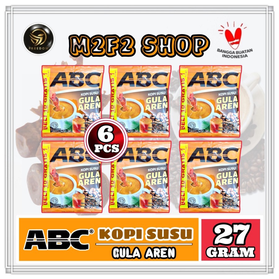 

ABC Kopi Susu dan Gula Aren Sachet - 27 gr (Kemasan 6 Pcs)