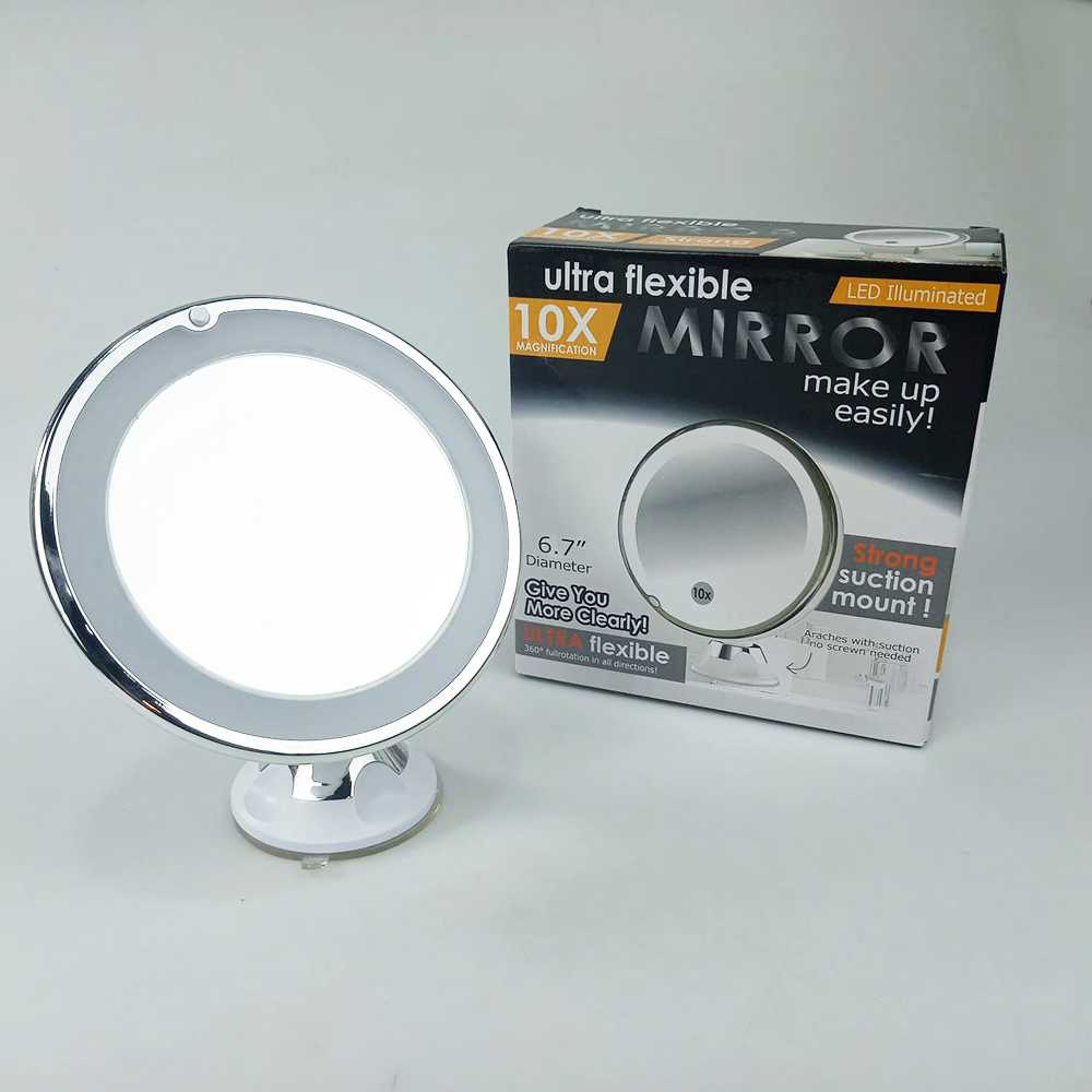 Kaca LED Make Up Mirror Cermin Lampu Kaca Pembesar 10X CY026