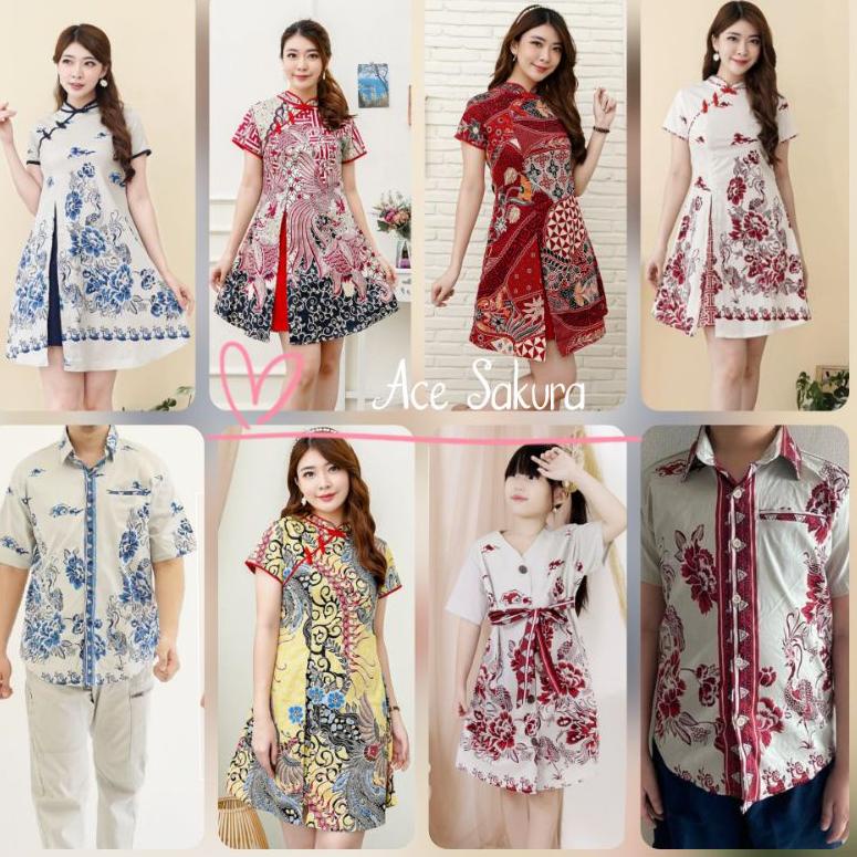 MURAH DRESS BATIK AIMEI CANTIK TERUSAN KERJA KANTOR 045 WANITA MURAH BAJU COUPLE ANAK CEWEK KEMEJA C