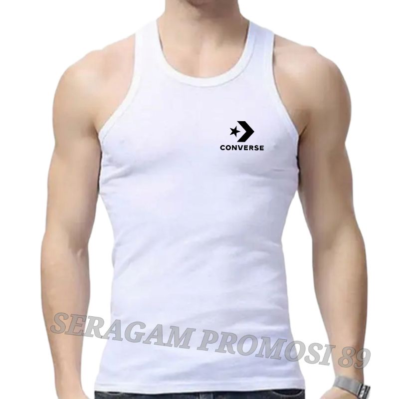 Baju Singlet Pria Dewasa CONVR / Dalaman Singlet Laki-Laki / Baju Lekbong Pria Keren / Tank Top Pria