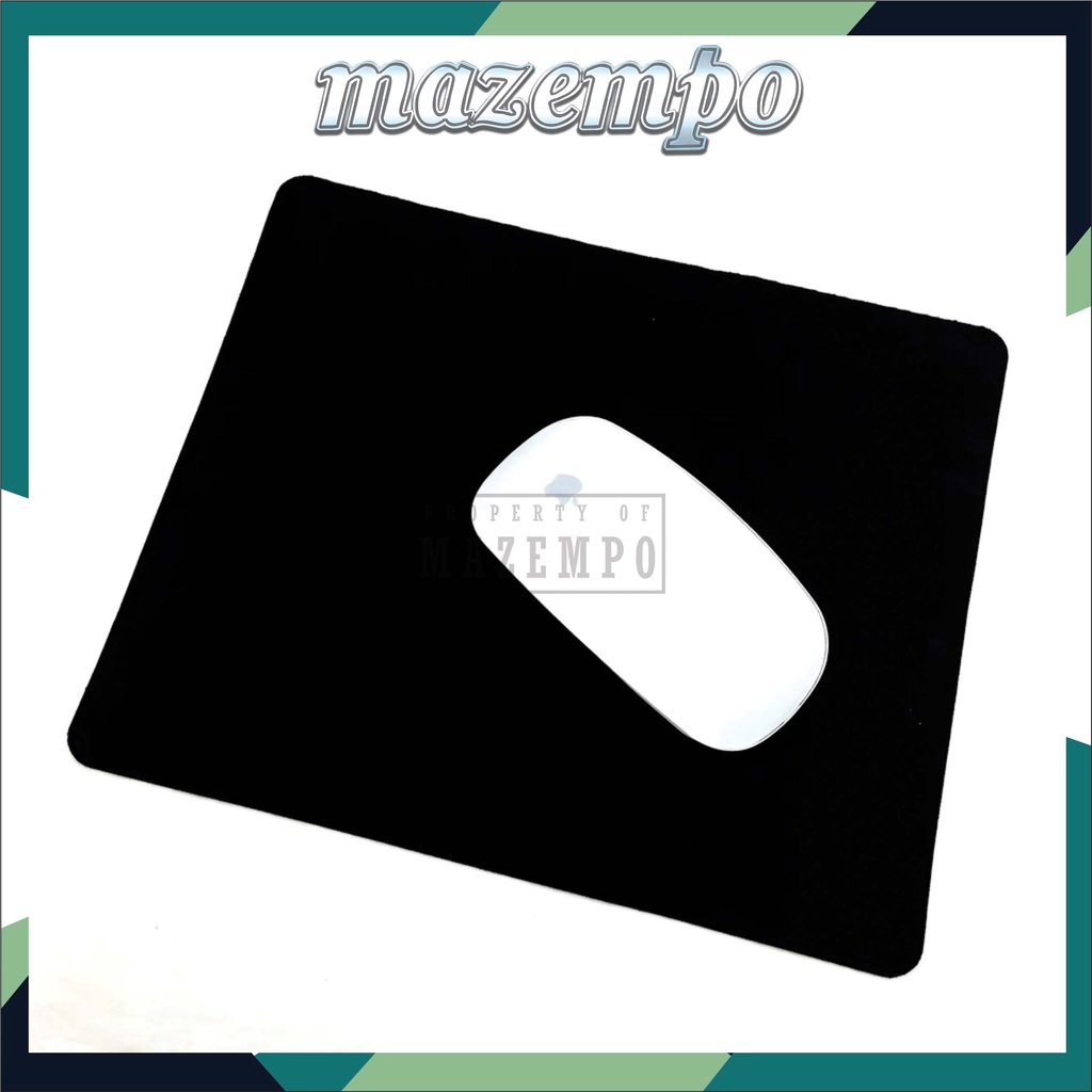 Mouse pad anti slip Hitam Polos