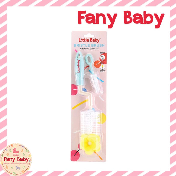 LITTLE BABY BRISTLE BOTTLE BRUSH [ PINK ]
