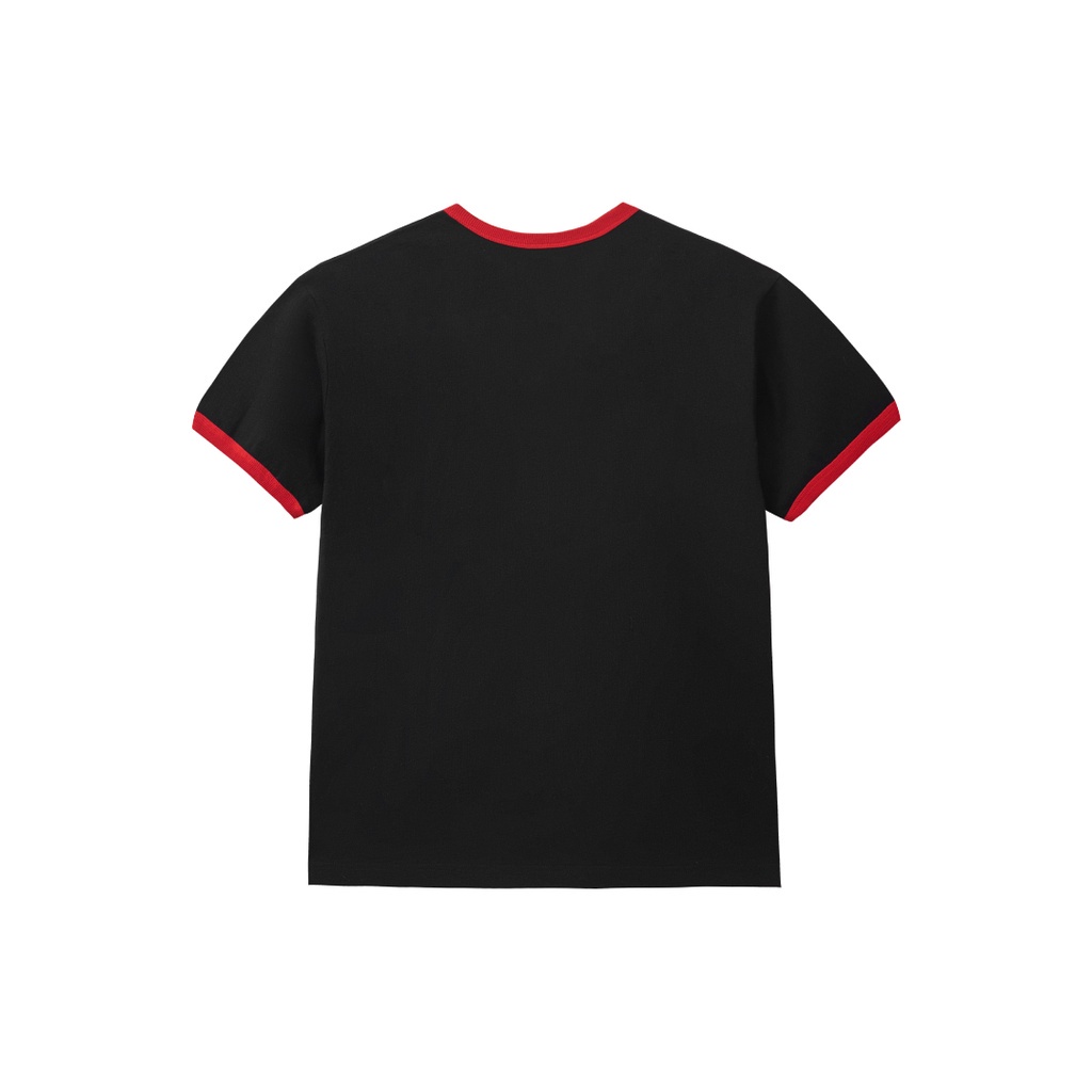 PUBLIC CULTURE - Turbo Black Red Ringer Tee