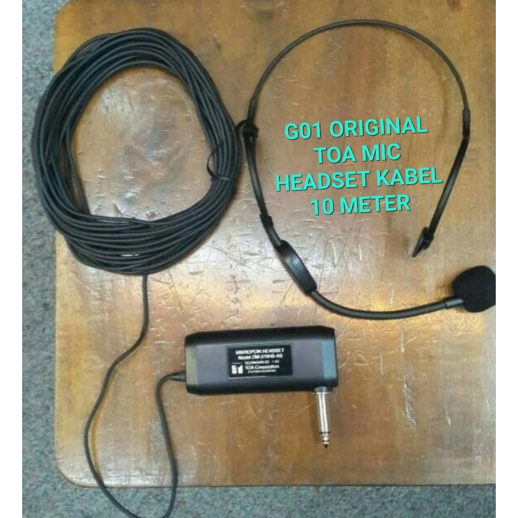 G01 TOA ORIGINAL MIC KABEL HEADSET 10 METER BANDO KLIP CLIP KLIP MIK MIKROPON MIKROPHONE CABLE MICROPHONE KARAOKE VOKAL VOCAL ARTIS PROFESIONAL PRO SOUND BEST SISTEM AUDIO PANGGUNG LEGENDARY DYNAMIC PENGERAS SUARA HIFI  SENSITIF MC PIDATO SEMINAR CERAMAH