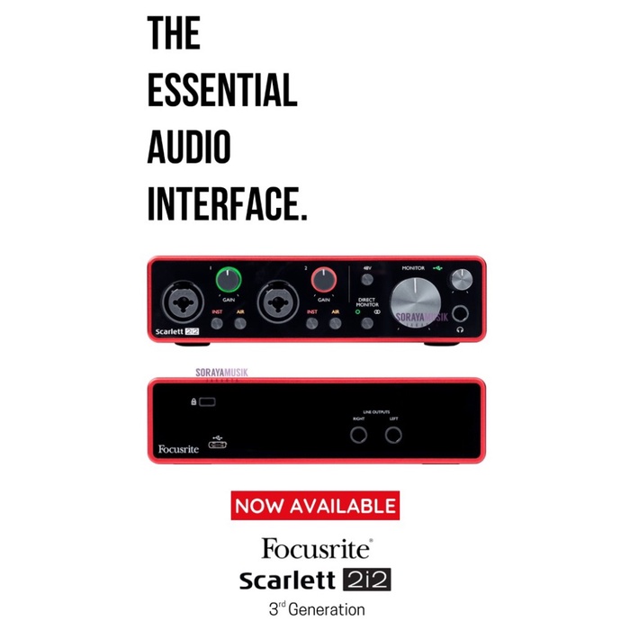 Terlaris Focusrite Scarlett 2I2
