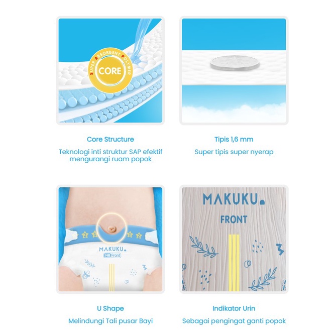 Makuku SLIM CARE Popok Bayi Diapers