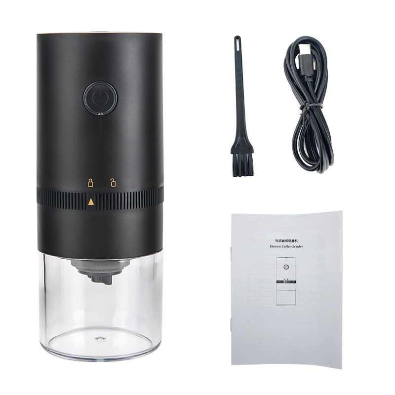 Penggiling Biji Kopi Elektrik Coffee Bean Grinder 120ml - HB-985 - Black