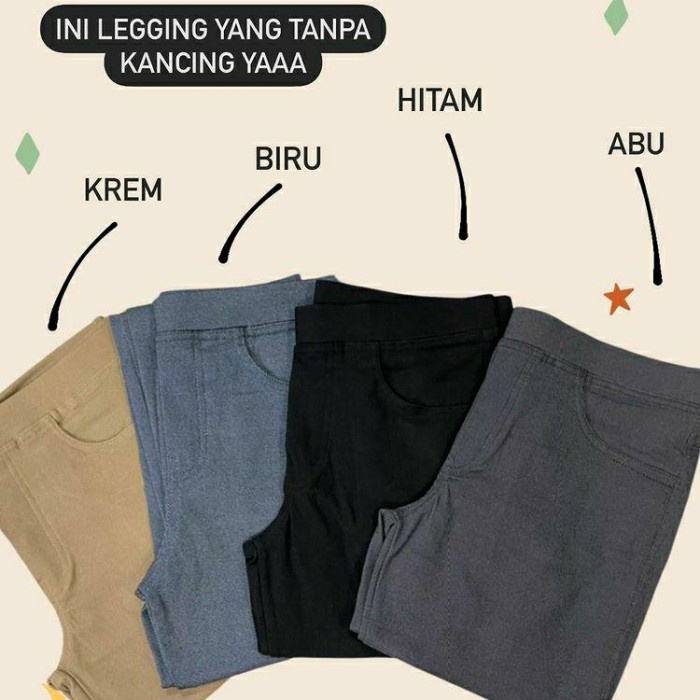 Iwearalice Leging Ultra Stretch Tebal Xxl Xxxl Big Size Jumbo