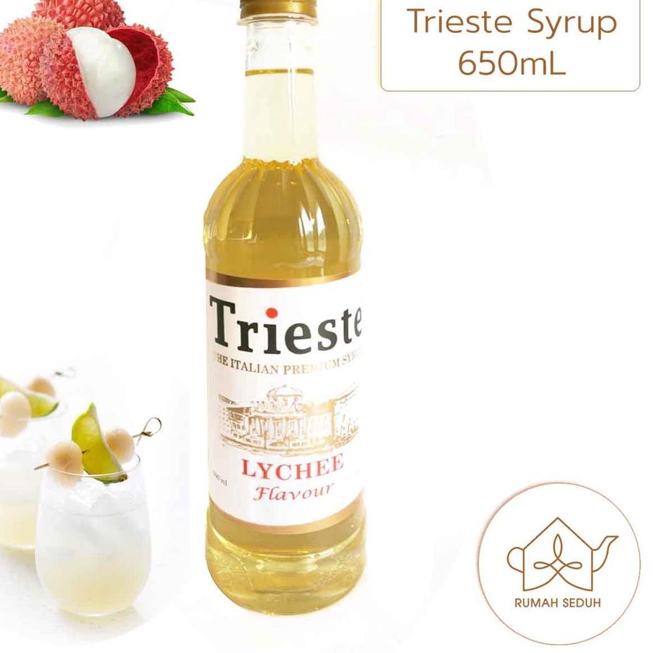 

➭ 650 mL Trieste Lychee Syrup - Sirup Litchi - Sirop Leci Letci Strop Premium ➪