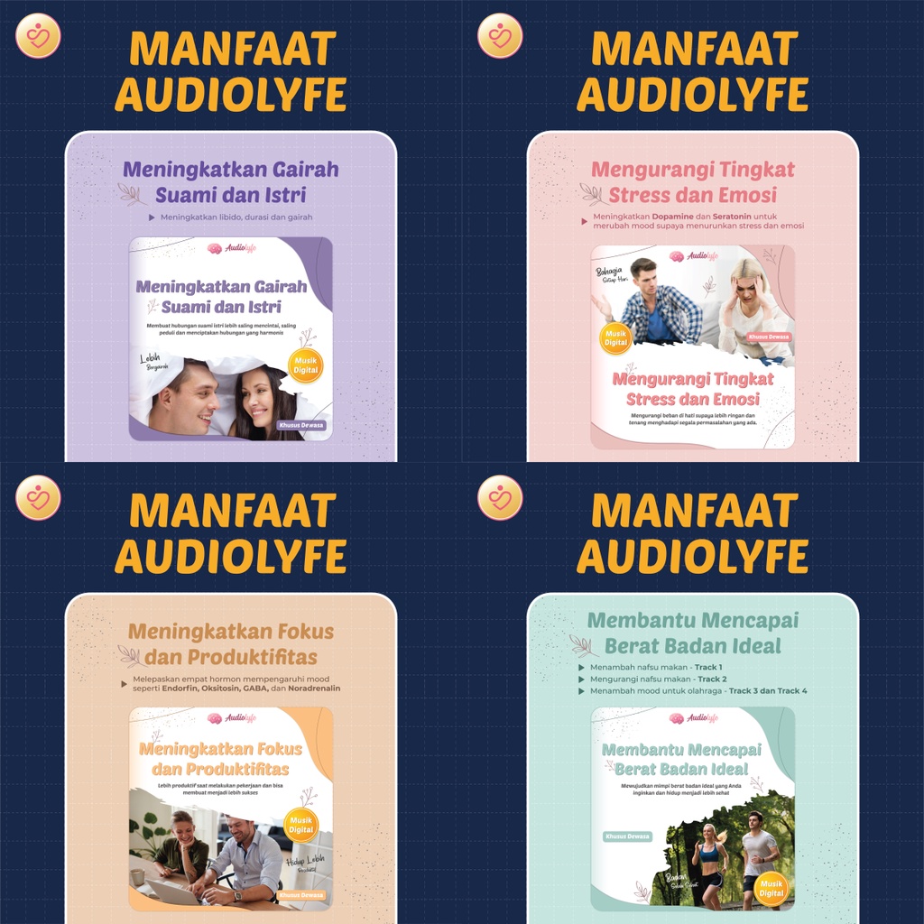 Bundling Audiolyfe Anak &amp; Audiolyfe Dewasa Stimulasi Otak