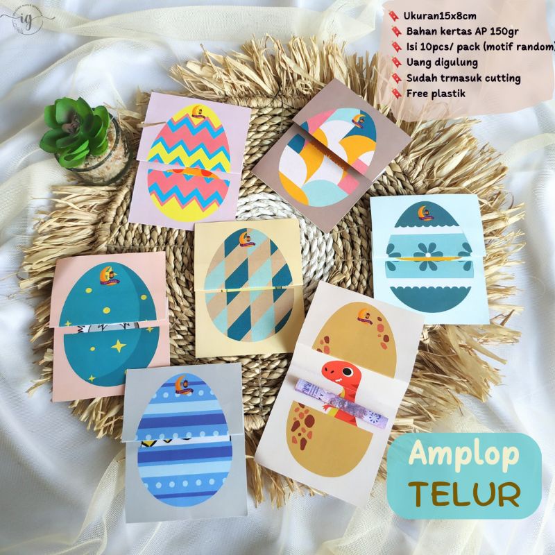 

AMPLOP TELUR isi 10pcs | Amplop viral 2025 | Amplop Lebaran Unik