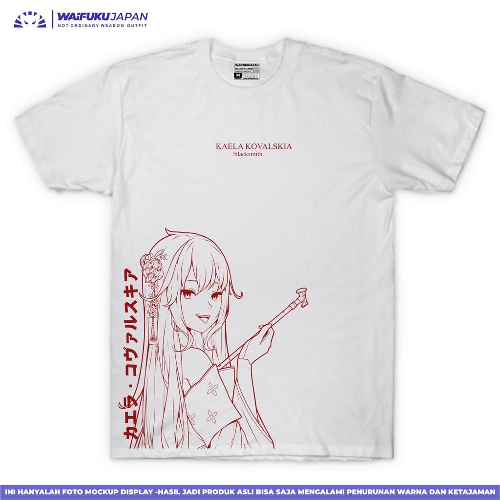 T-shirt Kaos Hololive Indonesia - Kaela Kovalskia " Blacksmith "