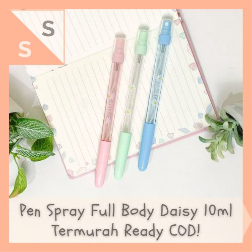 

[simplyshop] Pen / Pulpen Gel Tinta Botol Semprot Spray Full Body Hand Sanitizer Alkohol Disinfektan Parfum Perfume Clear Body Mist 10 ml Bunga Putih White Daisy Alat Tulis Anak Sekolah Souvenir Bingkisan