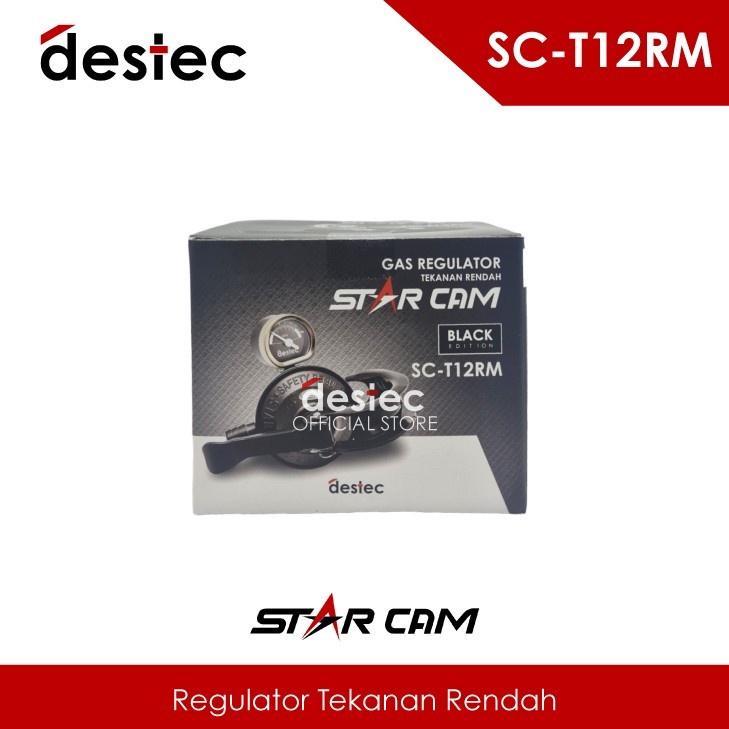 Regulator Pengaman Gas Destec COM-U12RM Tekanan Rendah Indikator Meter