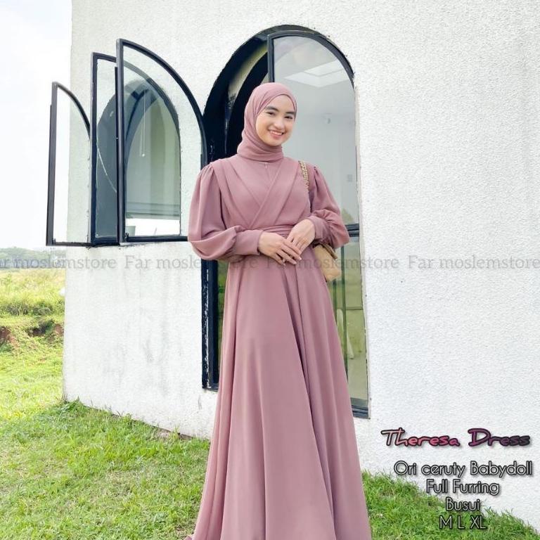 CHEKOUT GAUDY MAXY CERUTY DRESS FREE BELT || GAMIS CERUTY JUMBO MEWAH TERBARU DAN MURAH 2022