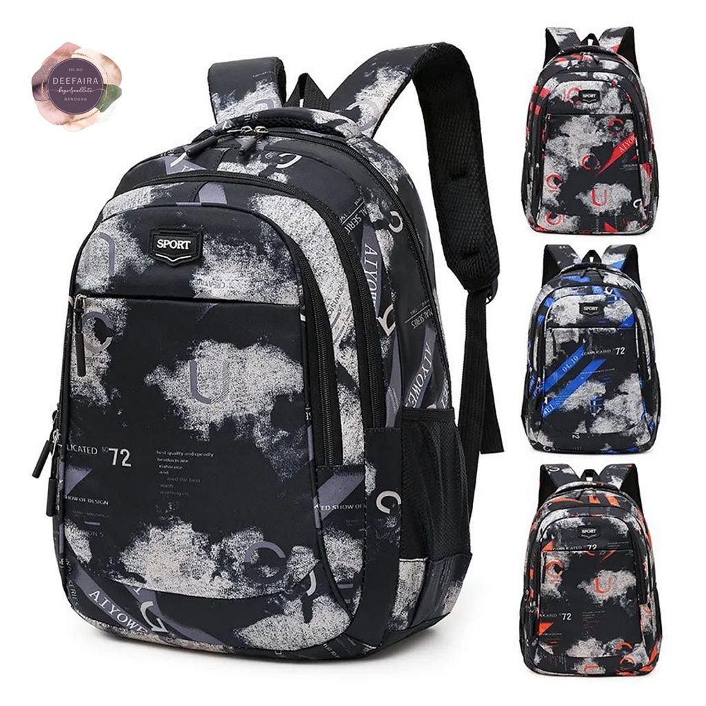 Tas Ransel Anak Laki Laki Untuk Sekolah Sd Smp Sma Model Xvx Camo Free Botol Minum