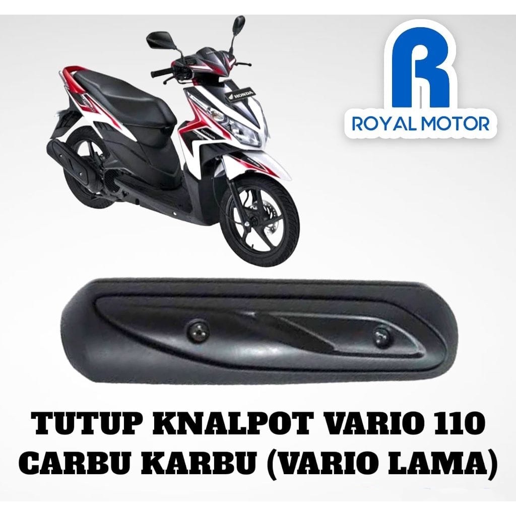 TUTUP COVER KNALPOT / TAMENG PELINDUNG KNALPOT HONDA VARIO 110 KARBURATOR-VARIO LAMA-VARIO OLD