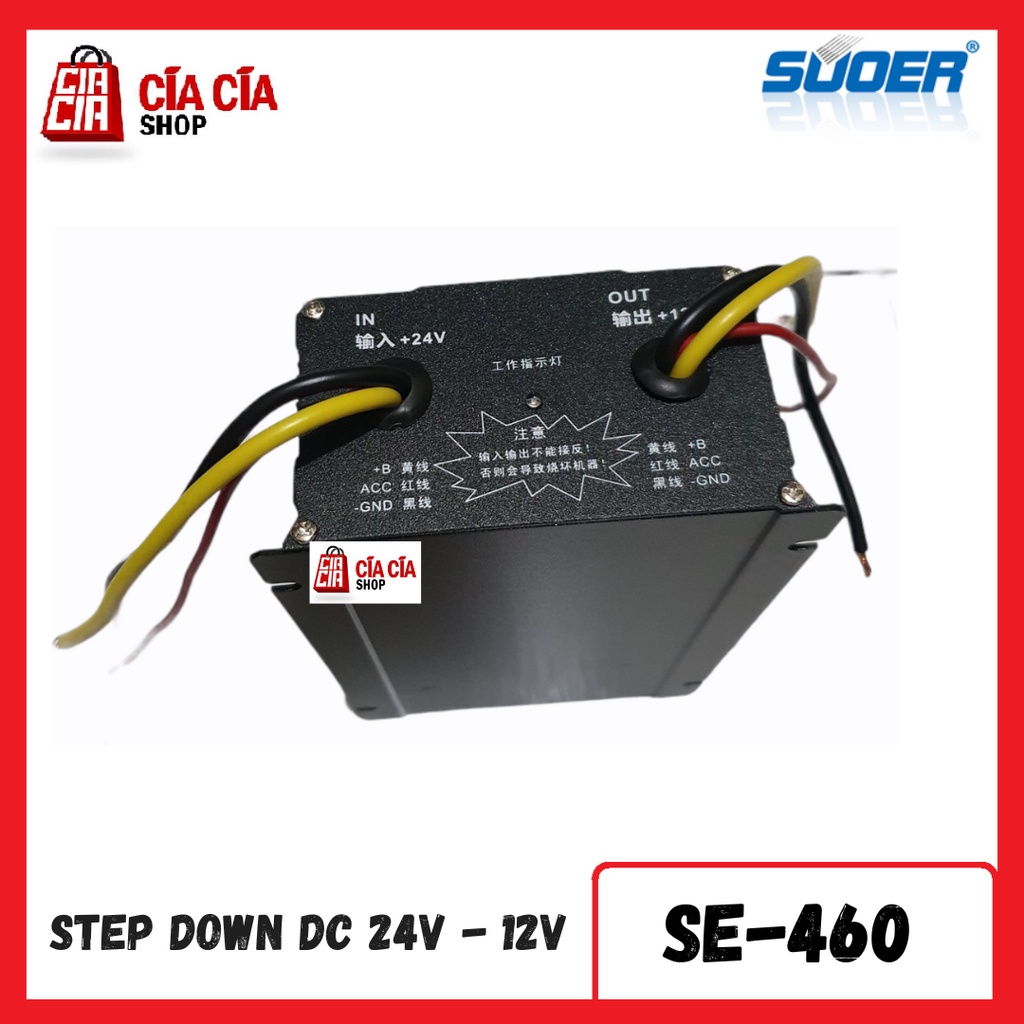 Step Down DC 24V 12V Car Power Supply Transformer Power Converter DC Step Down 24V To 12V 40A SUOER