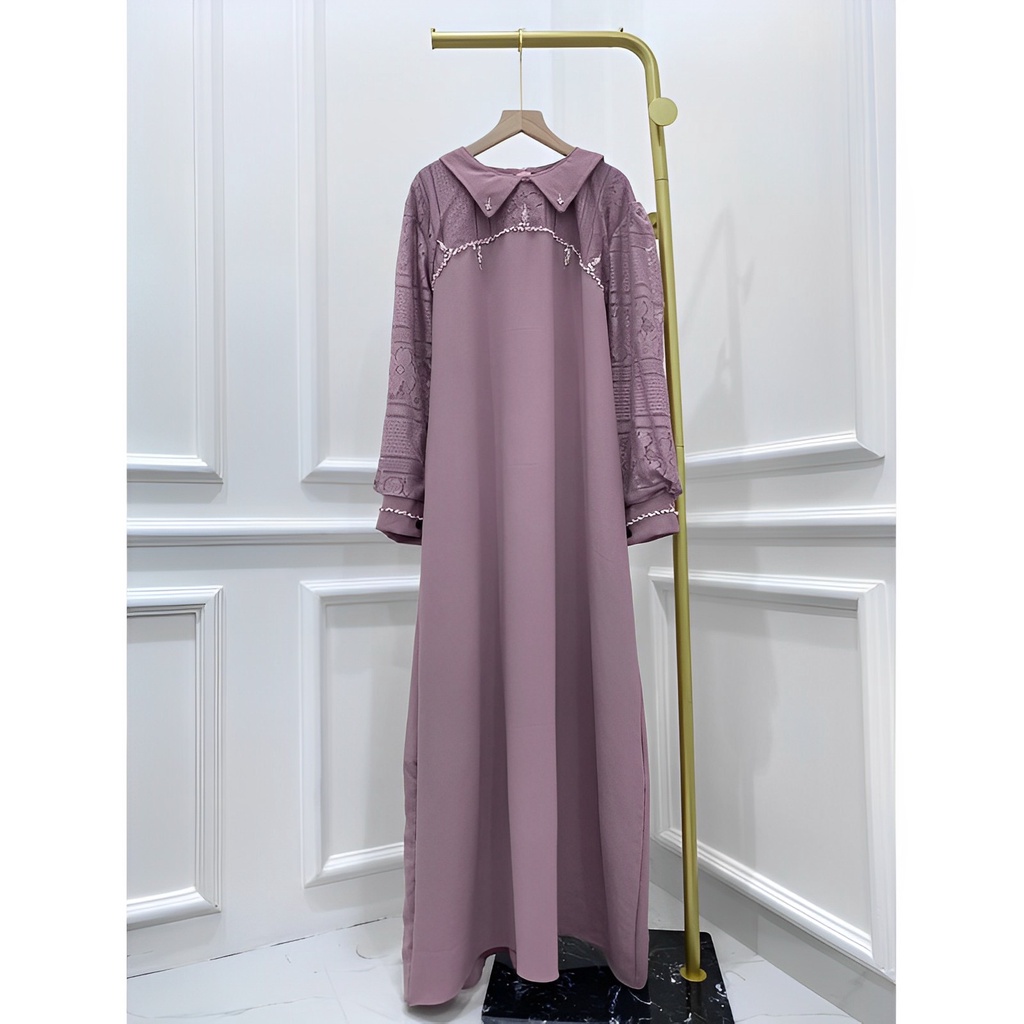 DUTA FASHION GAMIS CRINKLE LEBARAN PAYET MURAH POLOS MEWAH ACARA GROSIR JAKARTA PGMTA MODELLANO FIRA