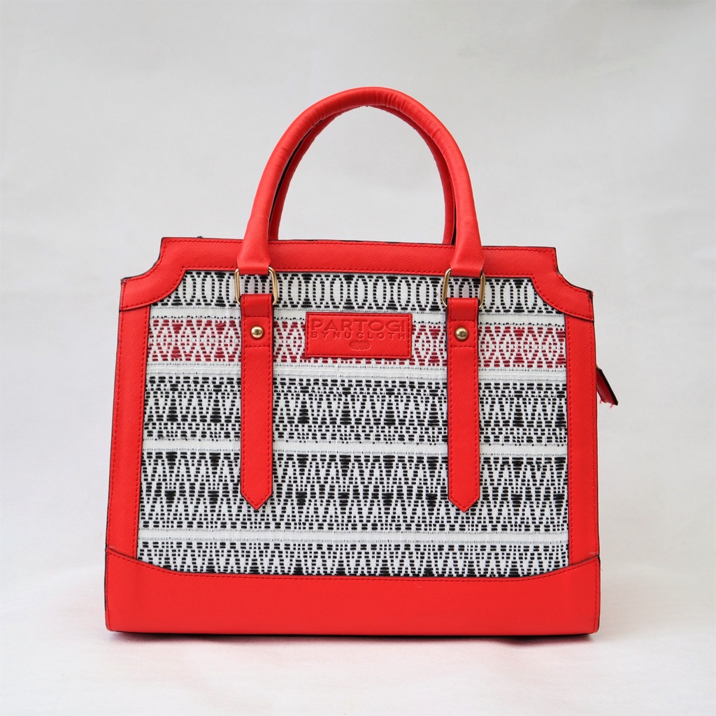 Tas Wanita Etnik Ulos Pucca  Toba Merah ( Model Rotua )