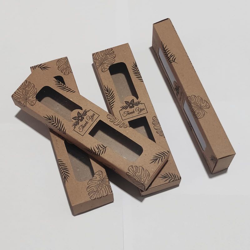 PAPER BOX / BOX SENDOK RUSTIC / KOTAK TEMPAT SOUVENIR SENDOK GARPU SUMPIT