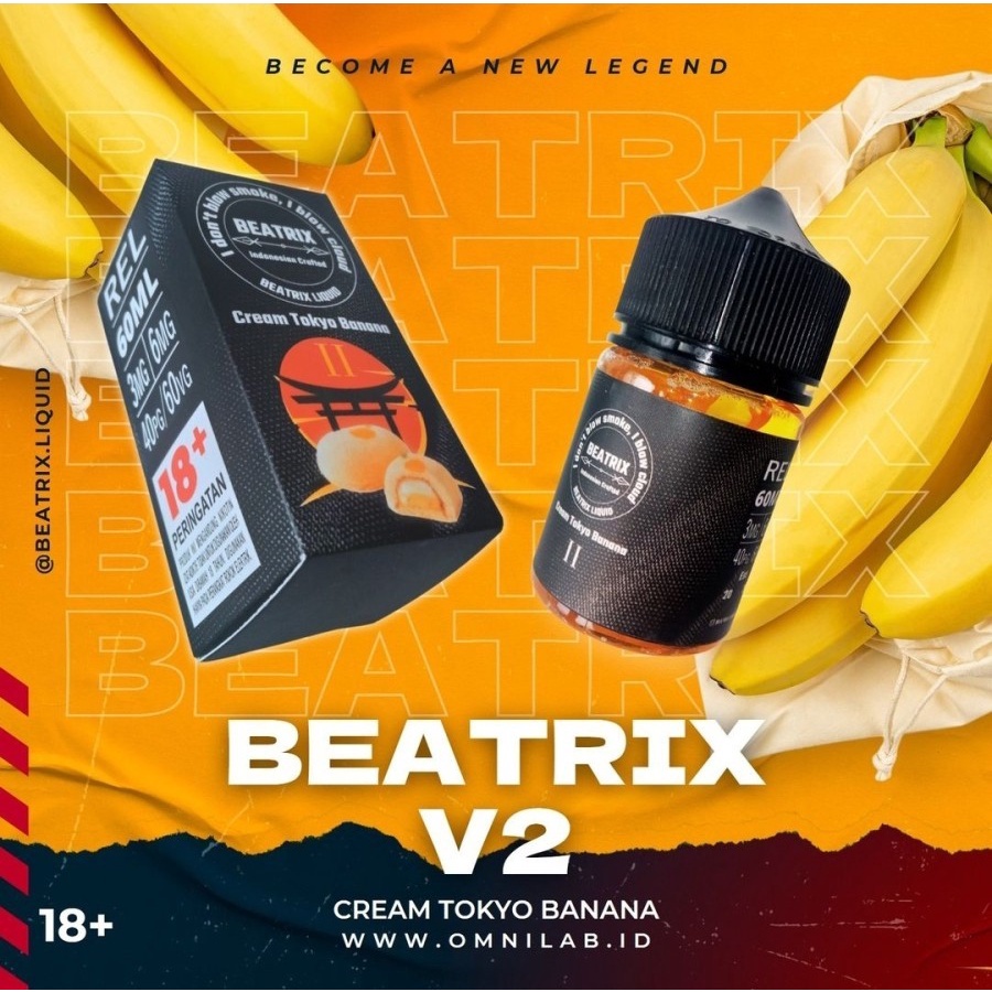 BEATRIX V2 CREAM TOKYO BANANA BY OMNILAB 3MG 60ML