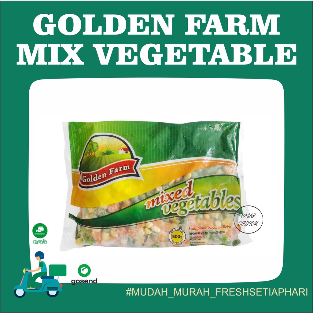 

GOLDEN FARM GREEN PEAS / GOLDEN FARM MIX VEGETABLE / GOLDEN FARM CORN KERNEL