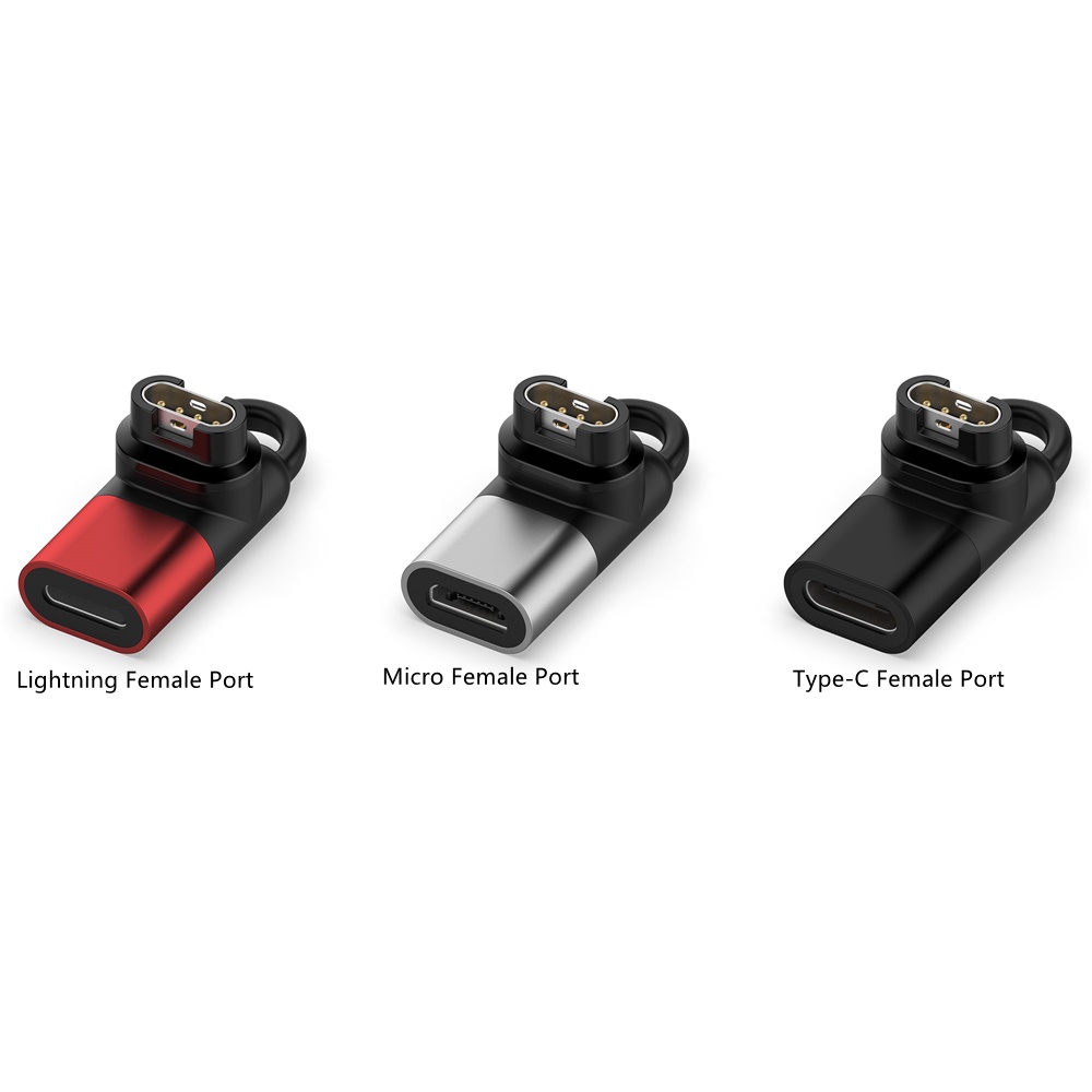 Untuk Garmin forerunner 265S/265 /965Inting Pengisian Adaptor Watch Charging Port Mengubah Ke Petir/Type-C/Micro USB