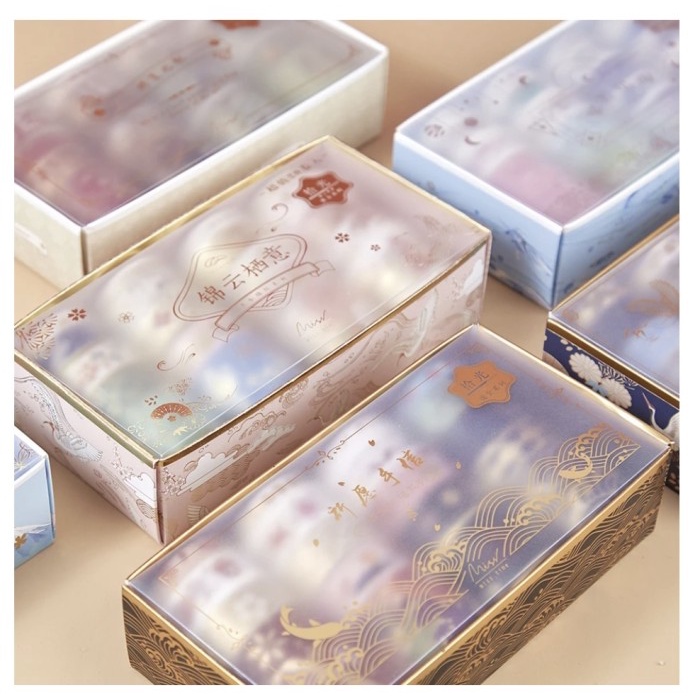 

Terlaris Washi Tape Selotip Premium Set Gold Foil