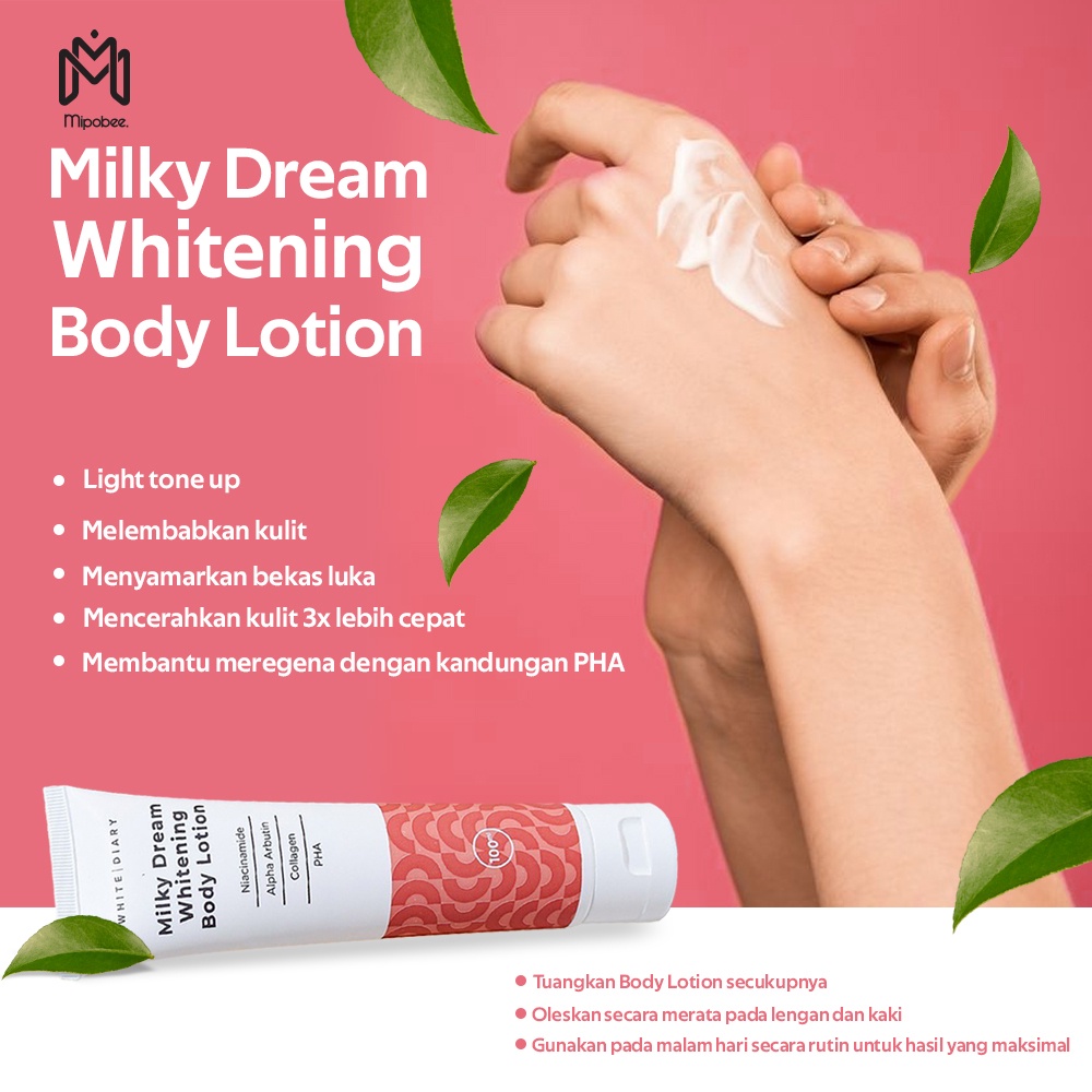 White Diary - Gluta Body Soap - Body Lotion Whitening