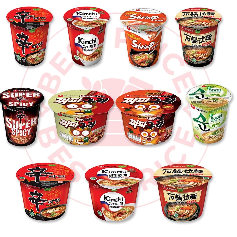 

【Penjualan Terbaik】✅COD NONGSHIM - SEMUA VARIAN MIE KOREA CUP/BOWL (SHIN RAMYUN/ CHAPAGURI/ VEGE/ SHRIMP/ CLAYPOT/ KIMCHI)