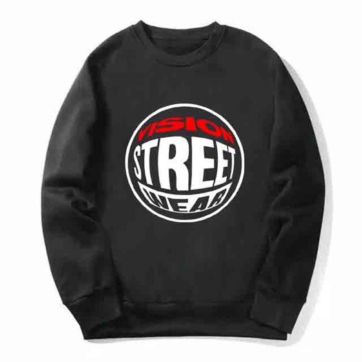 Sweater Vision Street Wear Crewneck Premium Cotton Fleece Sweatshirt [Bisa COD]
