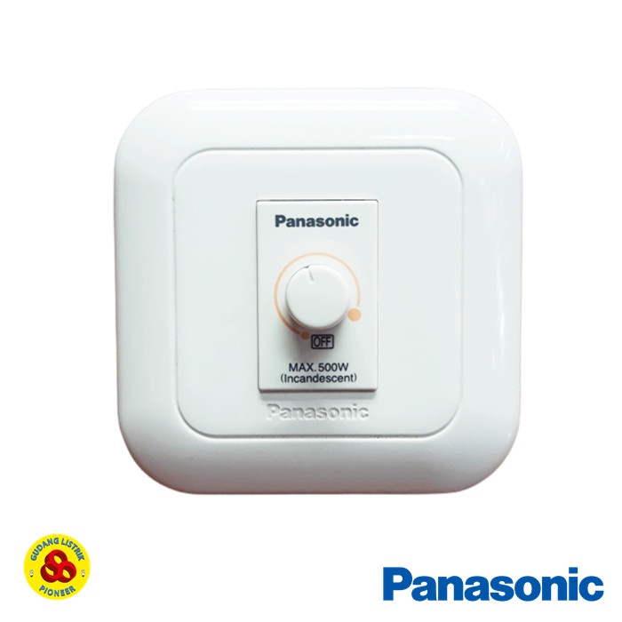 Panasonic Saklar Dimmer Wej5751 Wide Series Putih Peredup Lampu 500W #Original