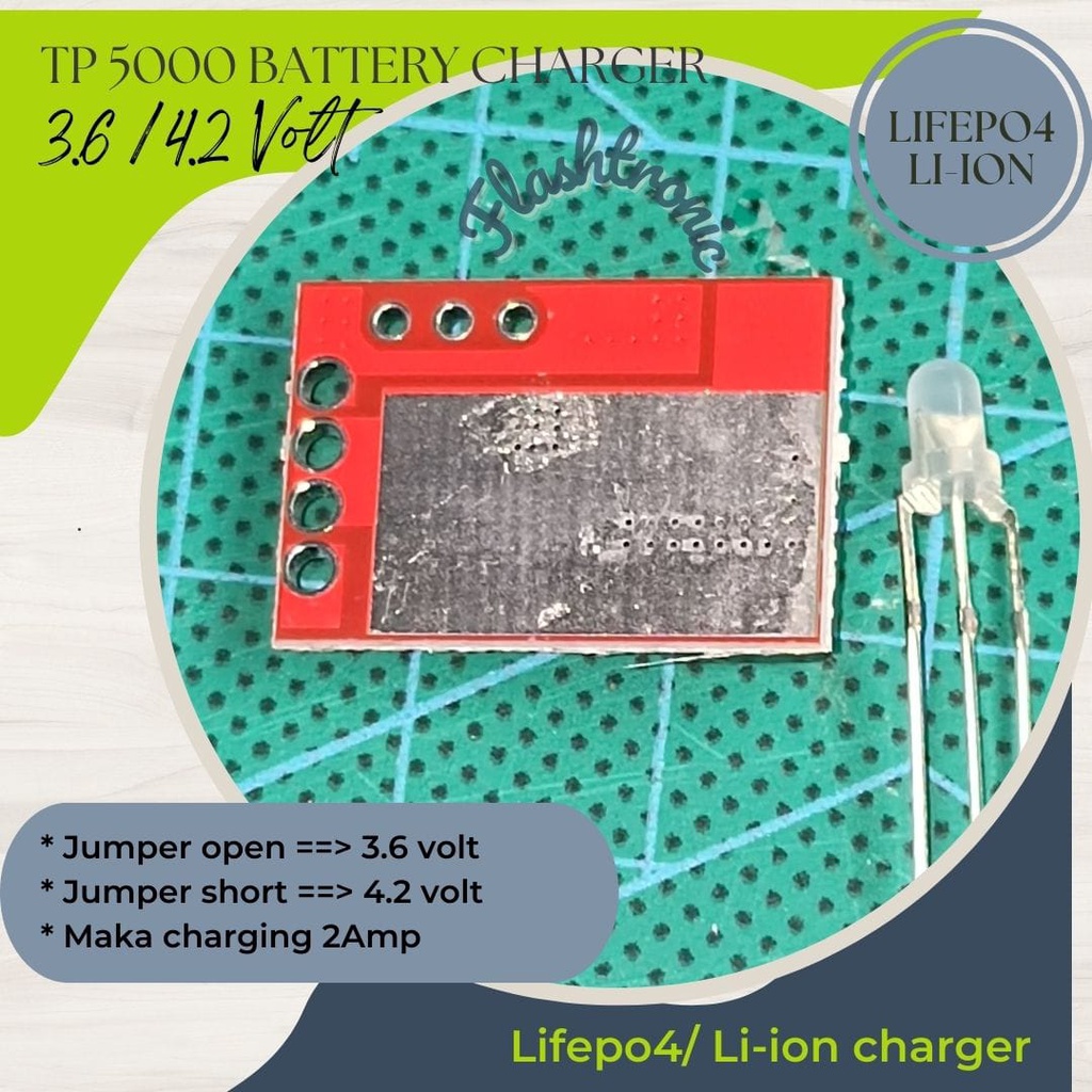 Diki_Diku Tp5000 Lifepo4 Li-On Baterai Charger