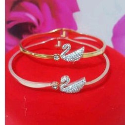 Gelang Titanium Bebek Gold dan rose gold 824