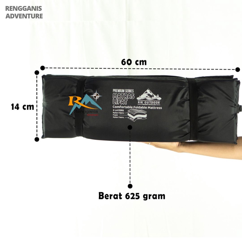 Matras Lipat KASUR Camping 3 Layer Tikar Alas Tidur Camping Kemah Gunung