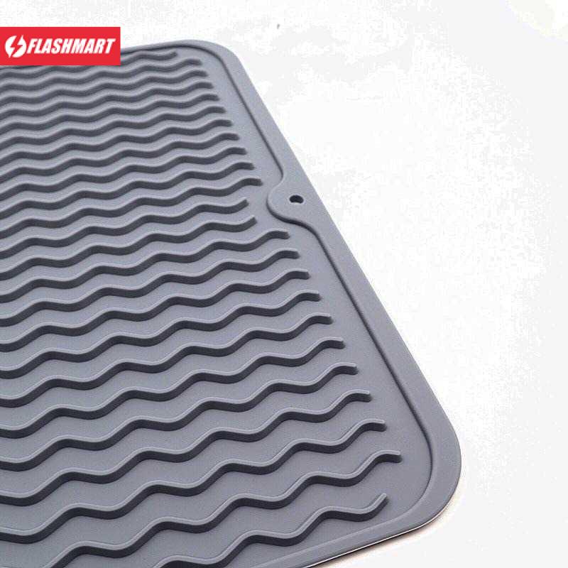 Flashmart Drain Mat Alat Pengering Cuci Piring Gelas - P589