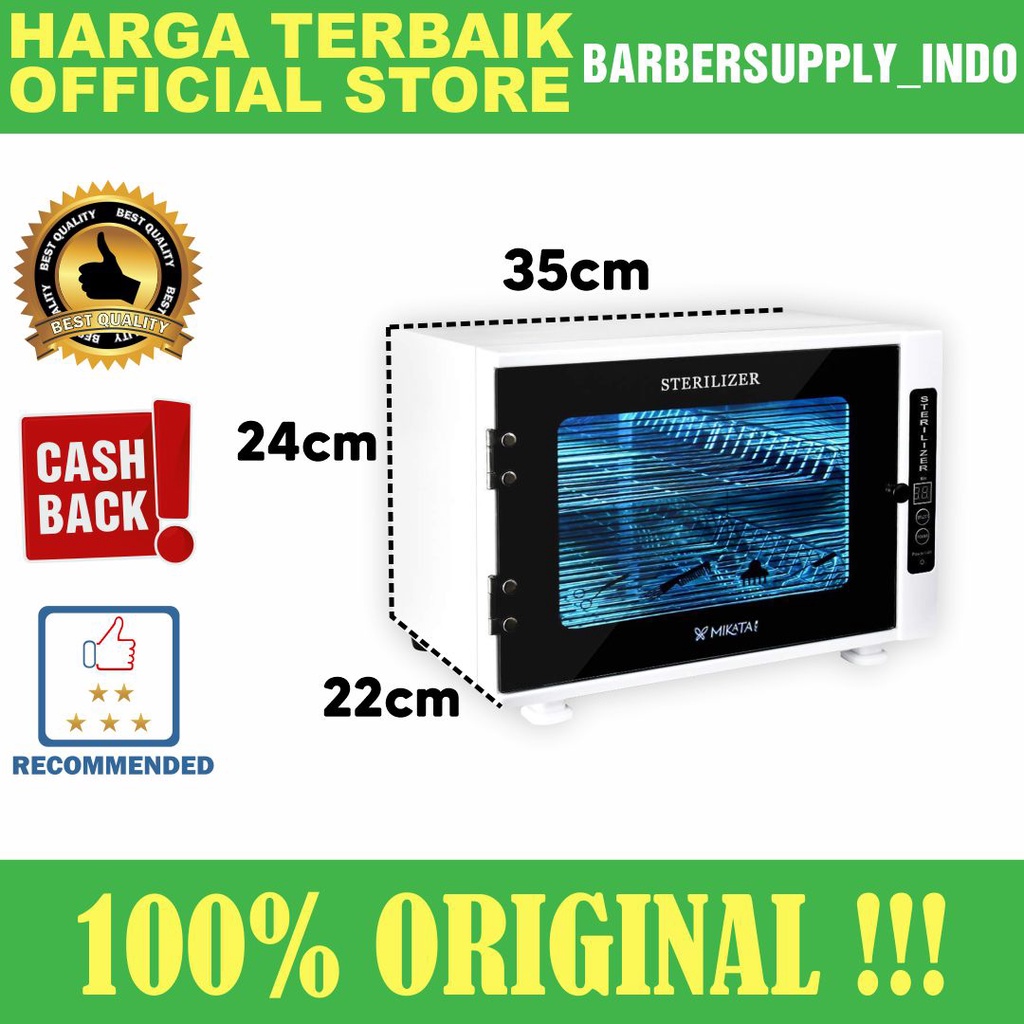 BOX STERILIZER UV - C DUA RAK ALAT STERIL CUKUR BARBER PANGKAS SALON