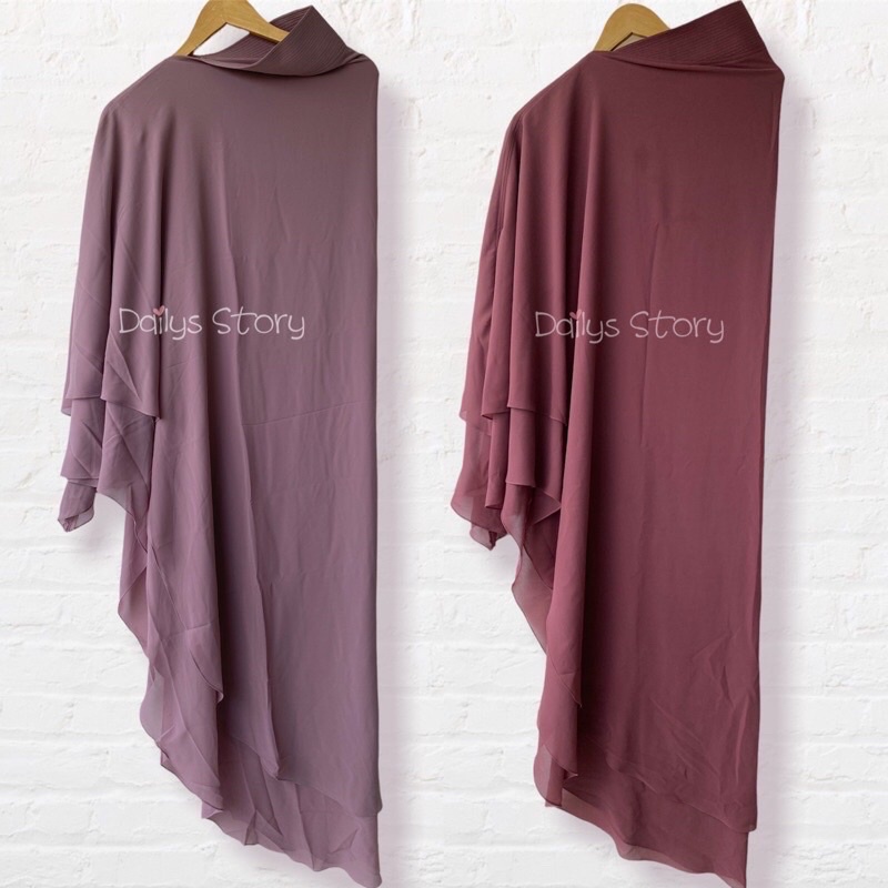 PRELOVED PL KHIMAR SYARI FK LOOK SIMPLE JUMBO LONG CERUTI CERRUTY CERUTY 2 Layers rasya syari softpa