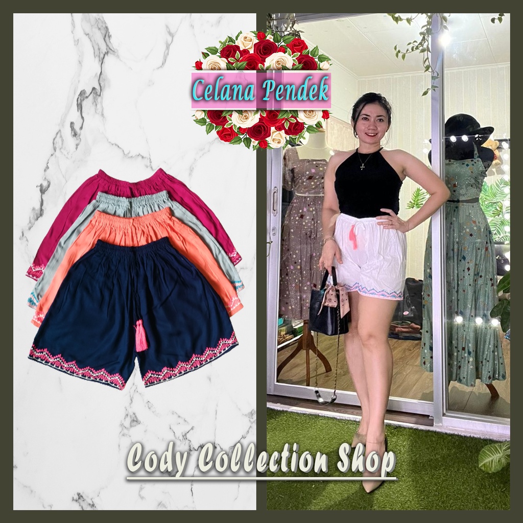 Celana Pendek Wanita Dewasa | Celana Bordir Bali | Celana Pendek Bali | Celana Pendek Wanita Kekinia