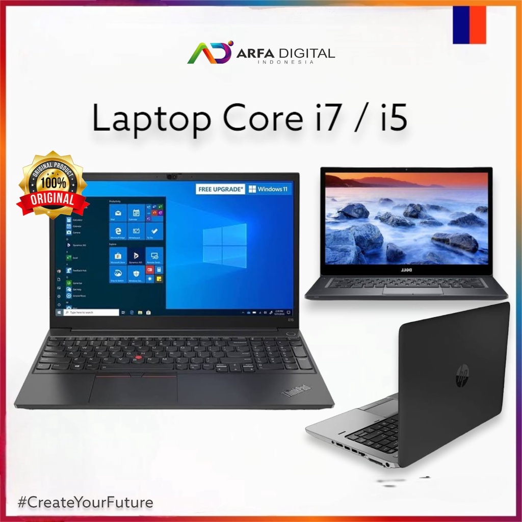 Laptop Murah Second Core i7 / i5 Ram 8GB SSD 256GB Bergaransi