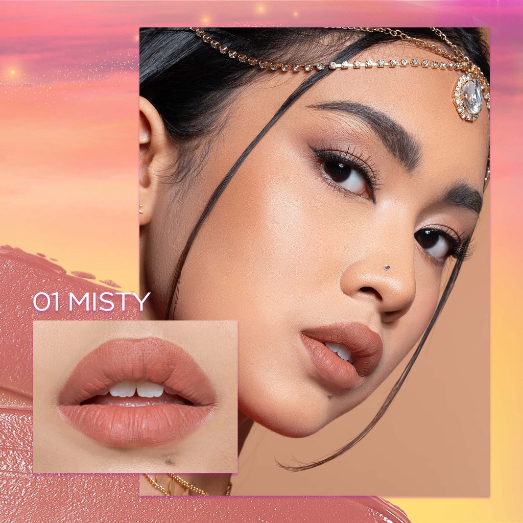 DAZZLE ME Misty Matte Lip Cream | Silky Kiss Lip Matte Non Sticky 12 Jam Tahan Air Lipcream - CO