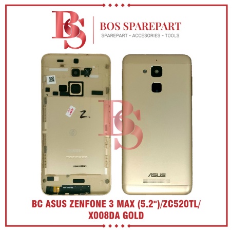 TUTUP BELAKANG ASUS ZENFONE 3 MAX (5.2&quot;) / ZC520TL / X008DA GOLD