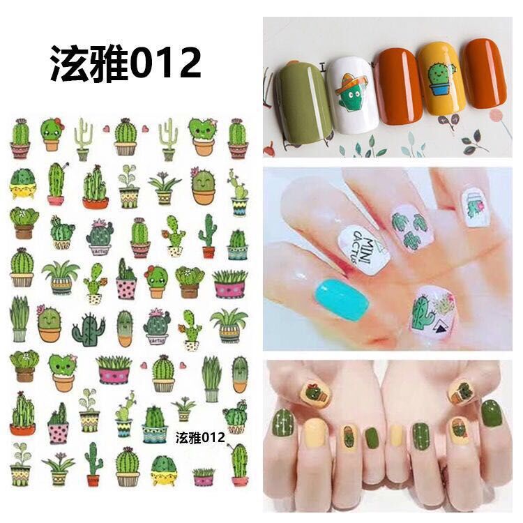 GP Stiker Kuku 3D Motif / Nail Stiker Abstrak Decal / Nail Art / Hias / Sticker Hp