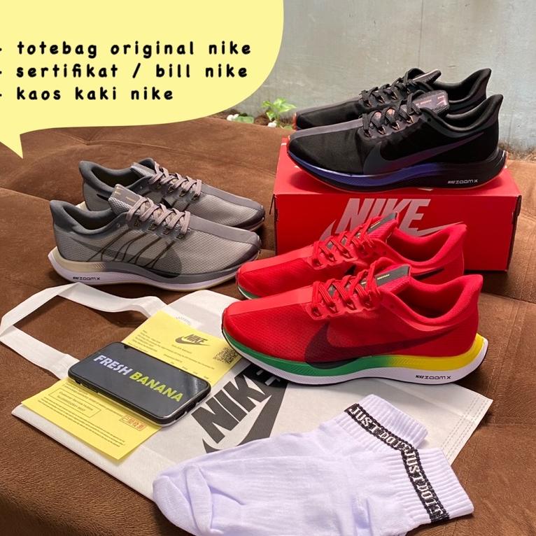 TERBAIK SEPATU RUNNING AIR ZOOM PEGASUS TURBO 35 RED CHILI NAVY REFLECTIVE BLUE LAGOON ATMOSPHERE GR