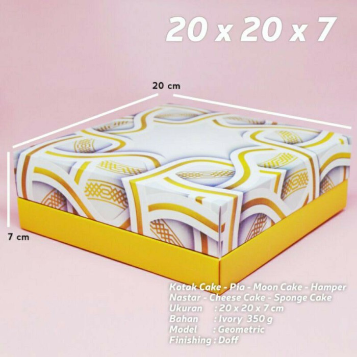 

Box Kotak Kue Kering Lapis Lebaran Idulfitri Natal Imlek Dus Kue 20X20 091