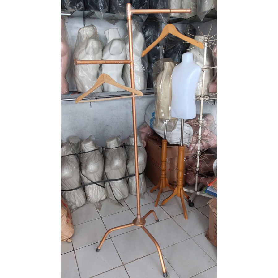 [READYYY] GAWANG 2 ARAH GOLD - gantungan baju - gawangan gold 2 arah - rak gantungan baju - gold -