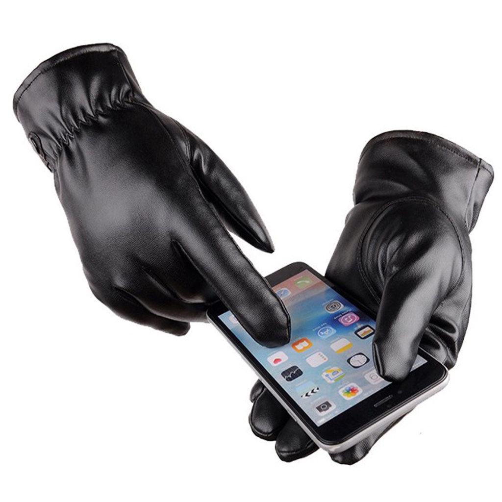 Sarung Tangan Motor Unisex Glove Leather Design Touchscreen Finger RIDER